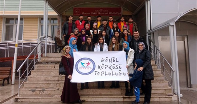 KMÜ öğrencilerinin huzurevi ziyareti