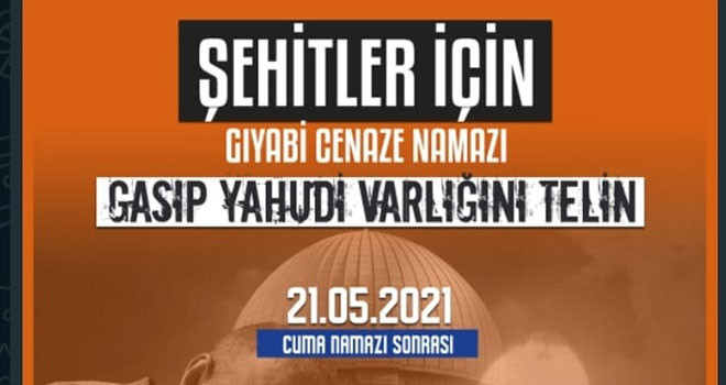 Filistinli Şehitler İçin Gıyabi Cenaze Namazı Kılınacak