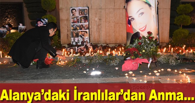 Alanya'daki İranlılar Tahran'da düşen uçakta hayatını kaybedenleri andı
