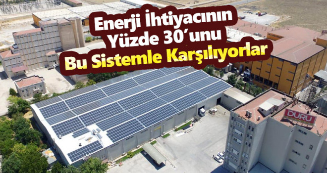 Karaman'da sanayi tesisi enerji ihtiyacının yüzde 30'unu bu sistemle karşılıyor