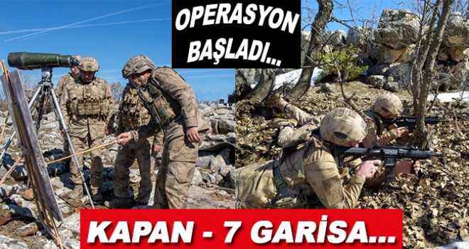 Siirt'te Kapan-7 Garisa operasyonu başlatıldı