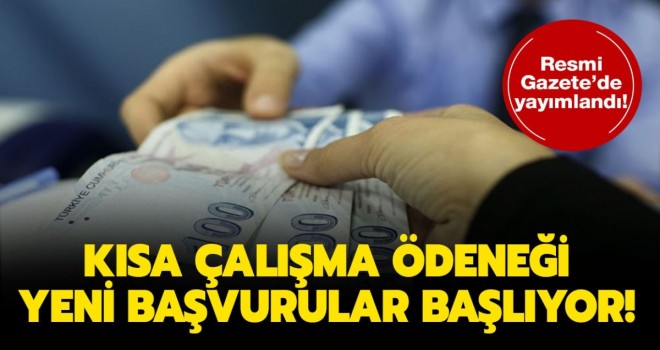 Kısa Çalışma Ödeneği için başvurular başlıyor