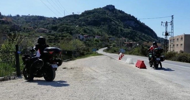 İzinsiz Şehirden Çıkan Motorculara Ceza