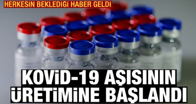 'Sputnik V' adlı Kovid-19 aşısının üretimine başlandı