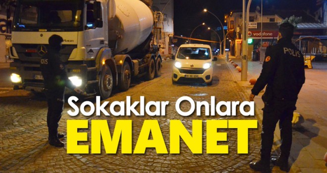 Kısıtlamasının başlamasıyla Karaman'da sessizlik hakim oldu