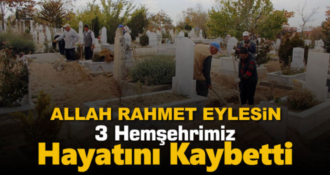 21 Mayıs Karaman'da vefat edenler
