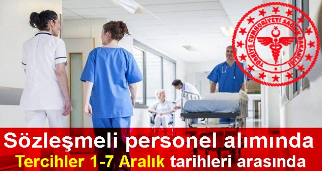 12 bin sözleşmeli personel alımı için tercihler 1-7 Aralık'ta yapılacak