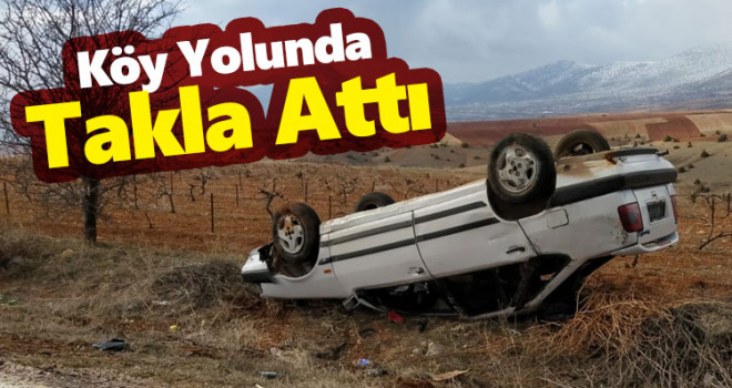Köy Yolunda Takla Attı