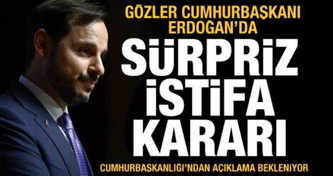 Sürpriz istifa kararı! Gözler Cumhurbaşkanı Erdoğan'da