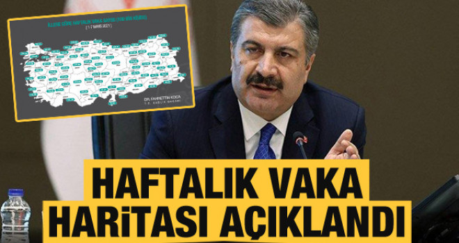 Sağlık Bakanı Koca haftalık vaka sayısını açıkladı