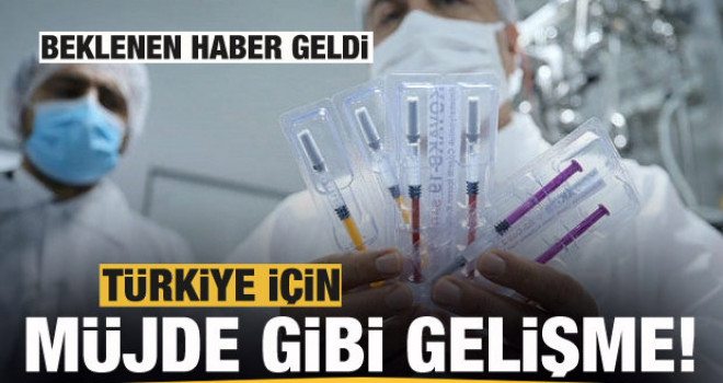 Koronaya karşı Türkiye için müjde gibi gelişme! Beklenen haber geldi