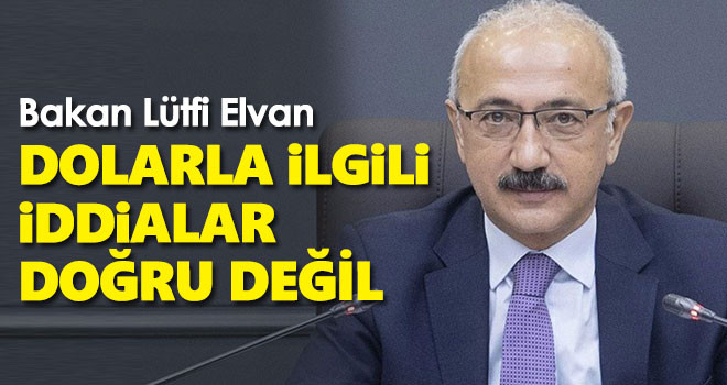 Hazine ve Maliye Bakanı Lütfi Elvan'dan kur açıklaması