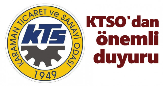 KTSO'dan önemli duyuru