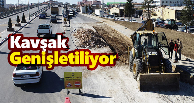 Sanayi Kavşağında Yol Genişletme Çalışması