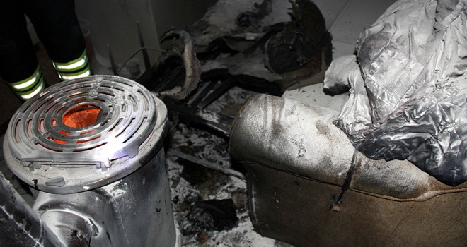 Sobadan Başlayan Yangında Hayatını Kaybetti