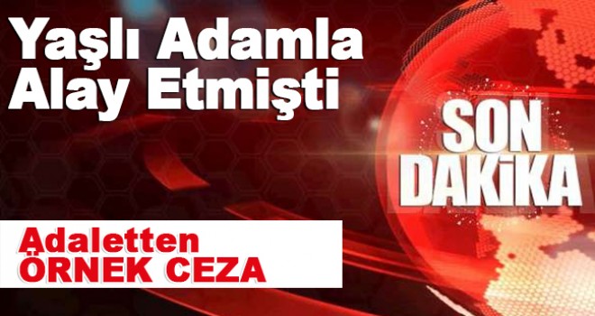 Yaşlı adamı sosyal medyada rencide eden kişi hakkında örnek karar