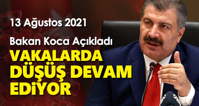 13 Ağustos koronavirüs tablosu! Vaka Sayılarında Son Durum