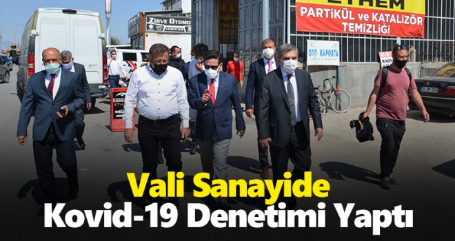 Karaman Valisi Işık, sanayi dükkanlarını denetledi
