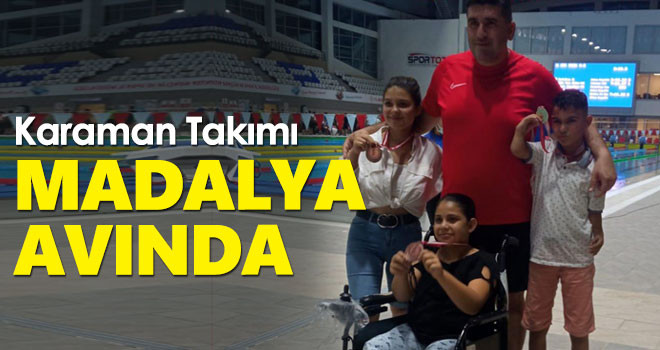 Karaman Paralimpik Yüzme Takımı Gaziantep’te Madalya Avında