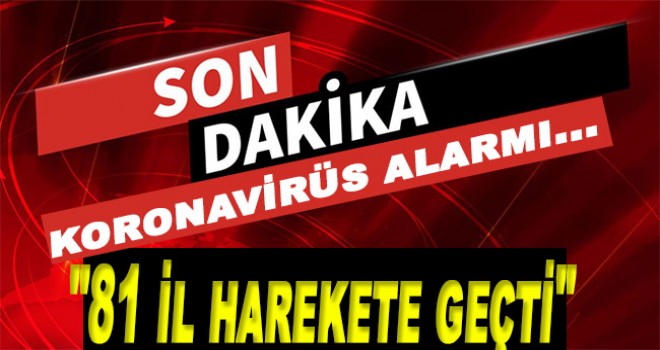 Türkiye'de son dakika koronavirüs alarmı! 81 il harekete geçti