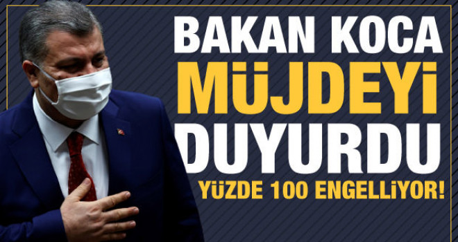 Bakan Koca aşıda müjdeli haberi duyurdu