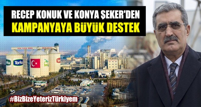 Konya Şeker'den Milli Dayanışma Kampanyası'na destek