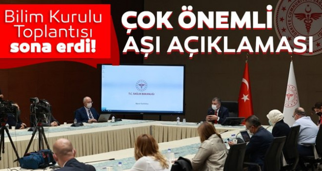 Bakan Koca'dan Bilim Kurulu Toplantısı sonrası yazılı açıklama!