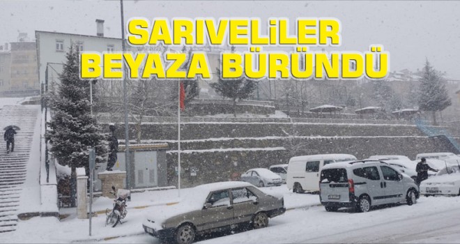 Sarıveliler'de kar yağışı