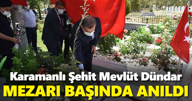 Şehit Muhammed Ali Mevlüt Dündar şehadetinin 4. yılında anıldı