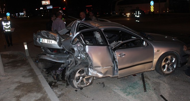 Karapınar'da Trafik Kazası! 4 Yaralı