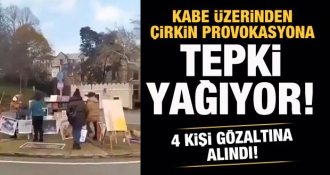 Kabe üzerinden yapılan çirkin provokasyona tepki yağıyor!