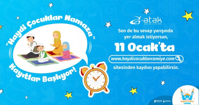 Ödüllü ‘Haydi Çocuklar Namaza’ Yarışması Başlıyor!