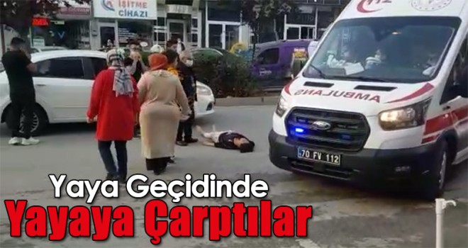 Yaya Geçidinde Yayaya Çarptılar! 1Yaralı
