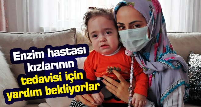 Konya'da Özşen çifti, enzim hastası kızlarının tedavi için yardım eli bekliyor