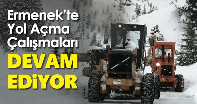 Anamur-Ermenek kara yolunun açılması için çalışmalar sürüyor