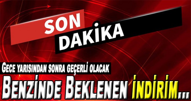 Benzinde 22 kuruş indirim