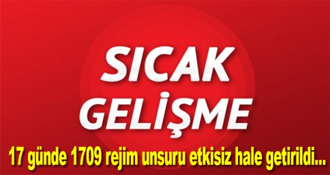 İdlib'deki operasyonlarda 17 günde 1709 rejim unsuru etkisiz hale getirildi