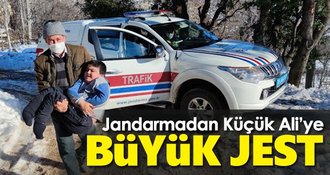 Jandarma'dan küçük Ali'ye büyük jest!