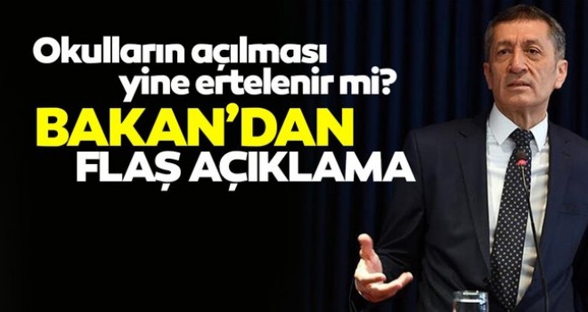 Okullar nasıl açılacak? Bakan Selçuk'tan son dakika açıklamalar