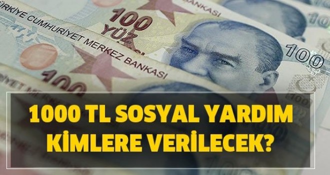 1000 TL yardımı kimler alacak? E-Devlet bin TL yardım başvurusu nasıl yapılır?