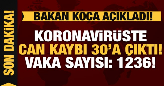 Bakan Koca açıkladı: Koronavirüste 9 yeni can kaybı