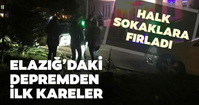 Elazığ'da 6,8 büyüklüğünde deprem meydana geldi