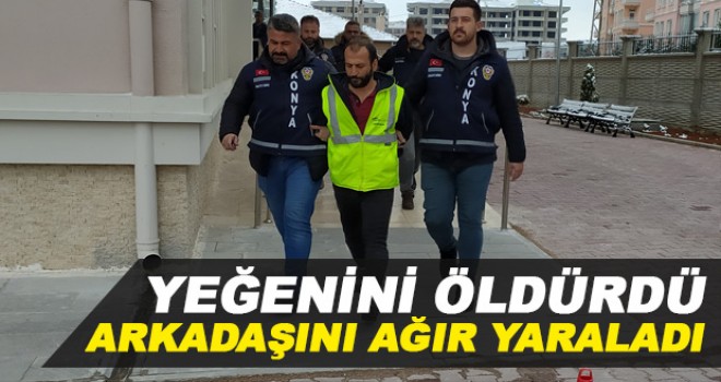 Yeğenini Bıçakla Öldürdü! Arkadaşını Ağır Yaraladı.