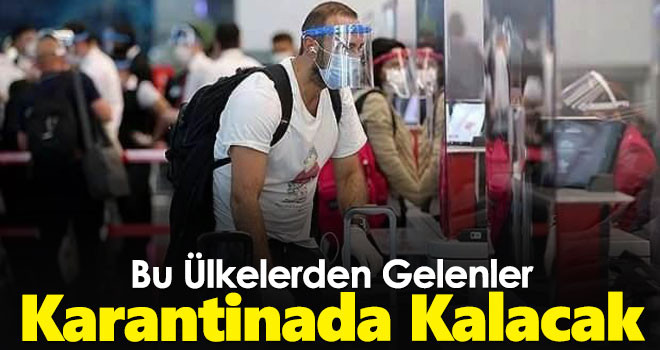 Türkiye'ye bu 6 ülkeden gelenlere karantina oteli şartı