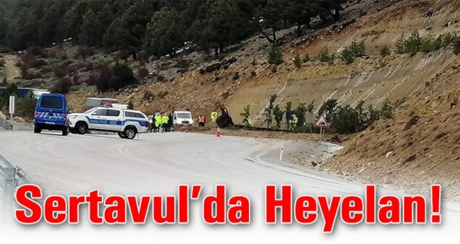 Karaman- Mersin yolunda heyelan meydana geldi!