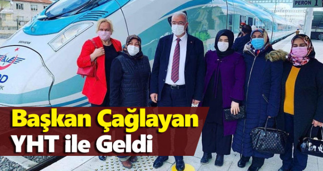 Başkan Çağlayan YHT ile Karaman'a Geldi...