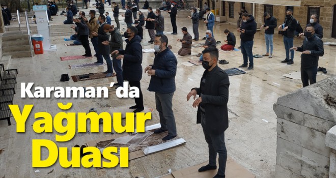 Karaman'da yağmur duası