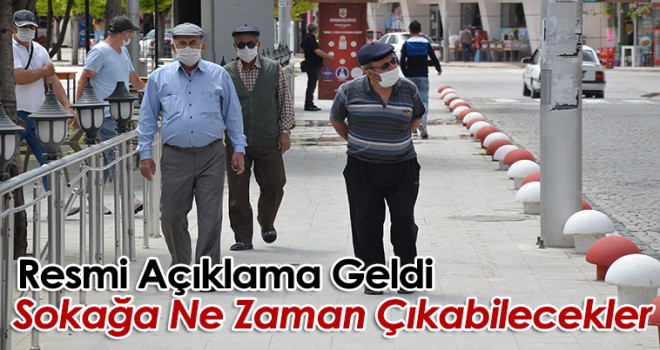 Resmi Açıklama Geldi! Ne Zaman Dışarıya Çıkabilecekler