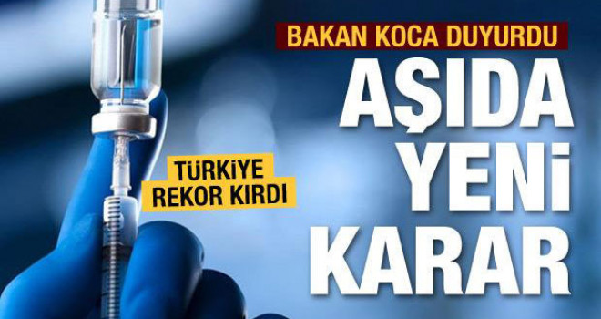 Bakan Koca açıkladı: Aşıda 40 yaşa indik