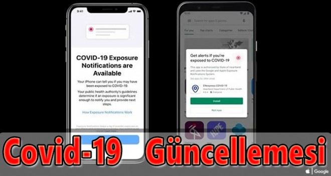 Apple'dan Covid-19 güncellemesi